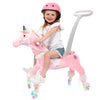 Power Pony Ride On Unicorn Riding Toy for 2+ Kids - Power Ponies Push Pull Kids Ride On Pony for Toddlers with A Removable Paren