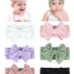 Zurlefy Stretchy Baby Girl Headbands Bows, Infant Headband Bows For Baby Bonnet Newborn Head Wraps Toddler Unisex (03H-17)
