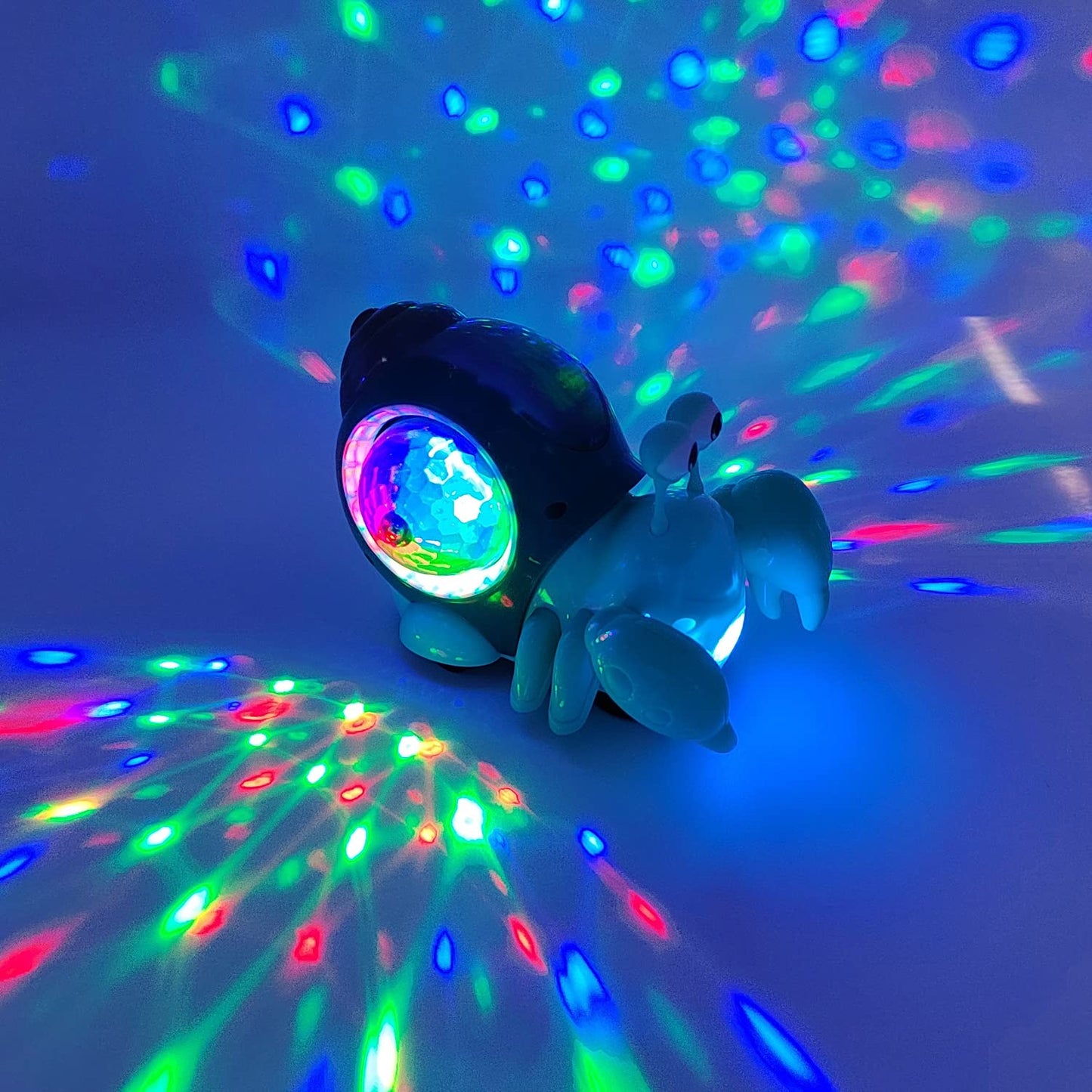 Tipmant Baby Toddler Electric Crab Cute Electronic Animal Vehicle Car Toy Crawl, Play Music, Luminous Light Kids Birthday (Green