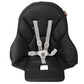 Peg Perego Siesta/Prima Pappa Zero 3 High Chair Replacement Upholstery With Seat Belt, Licorice (Black)