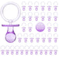 Pacifiers For Baby Shower Game, 36 Plastic Pacifiers For Baby Shower Decoration Diy, Large Size Baby Shower Pacifiers, Gender Re