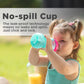 Nuby 3 Piece No-Spill Easy Grip Cup With Flex Straw, Clik It Lock Feature, Girl, 10 Ounce