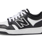 New Balance Baby 480 V1 Lace-Up Sneaker, Black/White, 4 Wide Us Unisex Infant