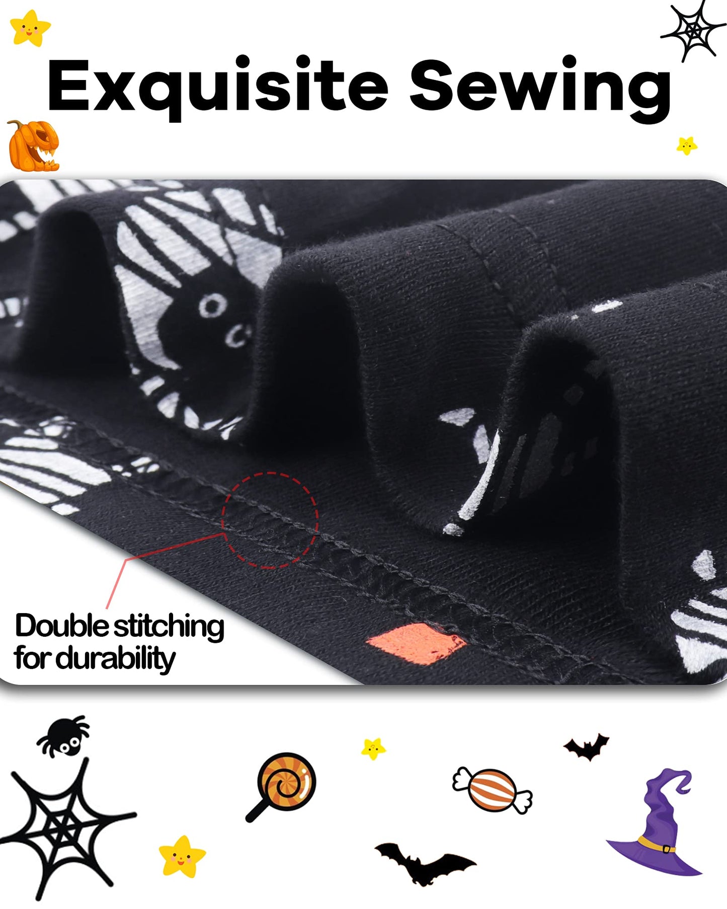 Daughter Queen Boys Halloween Pajamas 18-24 Months Baby Toddler Pjs Mummy Pj Sets 100% Cotton Comfy Soft Sleepwear Jammies Zombi