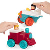 Battat - Wind - Up Vehicles - Pull - Back Cars - Toy Plane & Train Combo - Cause & Effect Toys - 18+ Months - Pump And Go Airpla