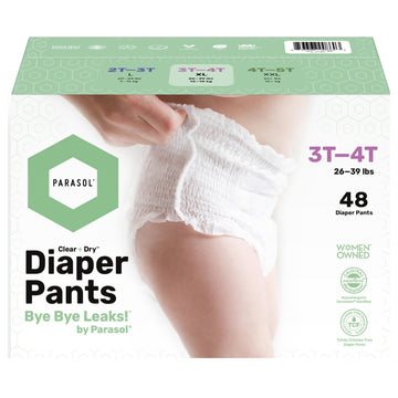 Parasol Clear+Dry Natural Training Diaper Pants, Pure Ingredients, Water Based Ink, Non-Woven Fabric with Dermatest Excellent Se