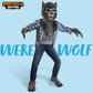 Spooktacular Creations Boy Howling Werewolf Deluxe Halloween Costume With Mask, Werewolf Claws Gloves, Boot Covers, Wolf Costume