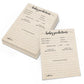 321Done Baby Predictions And Advice Cards, Made In Usa - 4X6 Tan, Fun Minimalist Baby Shower Games & Activity, Unique Gender Rev