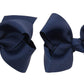 Zoonai 3 Inch Baby Girl Hair Bows Boutique Hair Clip Teens Toddlers Hairpin Headwear - Set Of 2 (Navy)