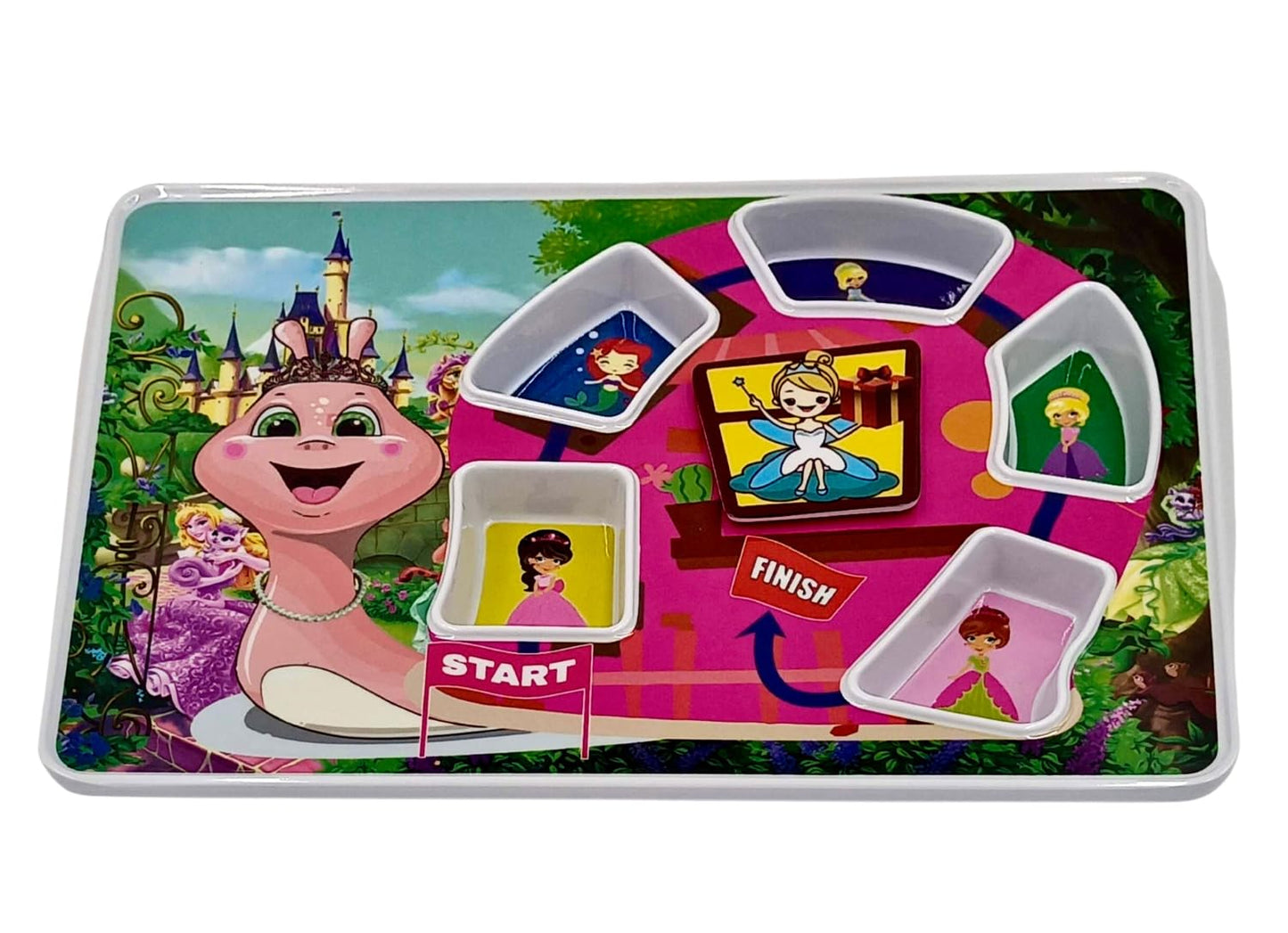 K'Onijo Fun Picky Eaters Maze Plate Adventure: Unlock New Tastes, Follow The Path To The Hidden Treat! Fairy Princess Themed