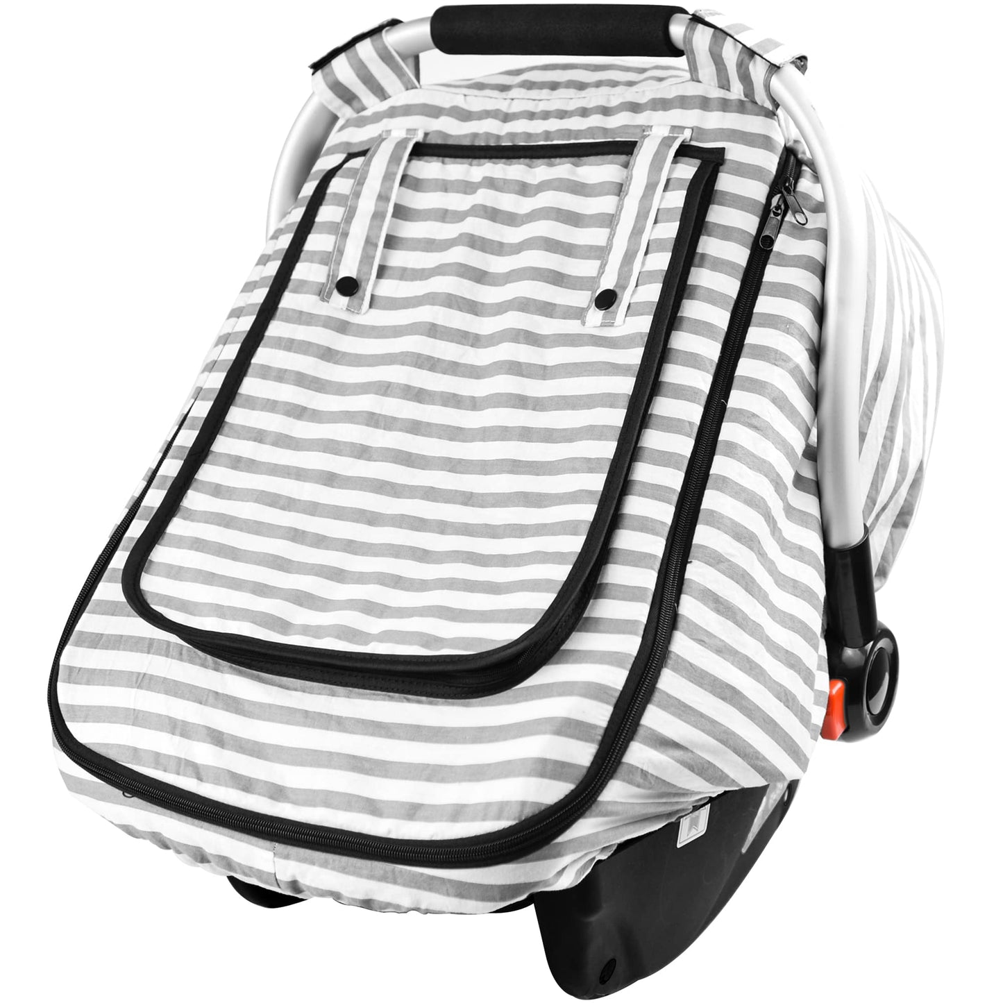 Car Seat Covers For Babies,Baby Car Seat Cover For Boys Girls,Windproof Infant Carseat Cover,Kick-Proof Car Seat Canopy With Bre