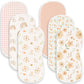 Spriggenix 6 Pack Boho Theme Burp Cloths Baby Girls Boys, Large Cotton Burping Clothes for Newborns Gifts Extra Soft and Absorbe