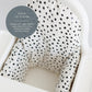 Yeah Baby Goods Vegan Leather Soft Baby High Chair Cover (Golden Girl) - Fits Ikea Antilop Highchair Cushion - Wipeable, Waterpr