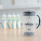 Dr. Brown'S Baby Formula Mixing Pitcher With Adjustable Stopper, Locking Lid, & No Drip Spout, 32Oz, Bpa Free, Black