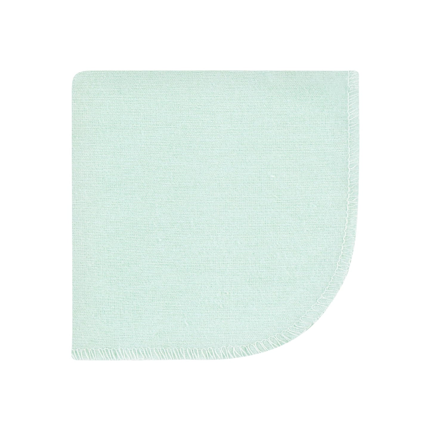 Hudson Baby Unisex Baby Flannel Washcloths, Eucalyptus 12Pk, One Size
