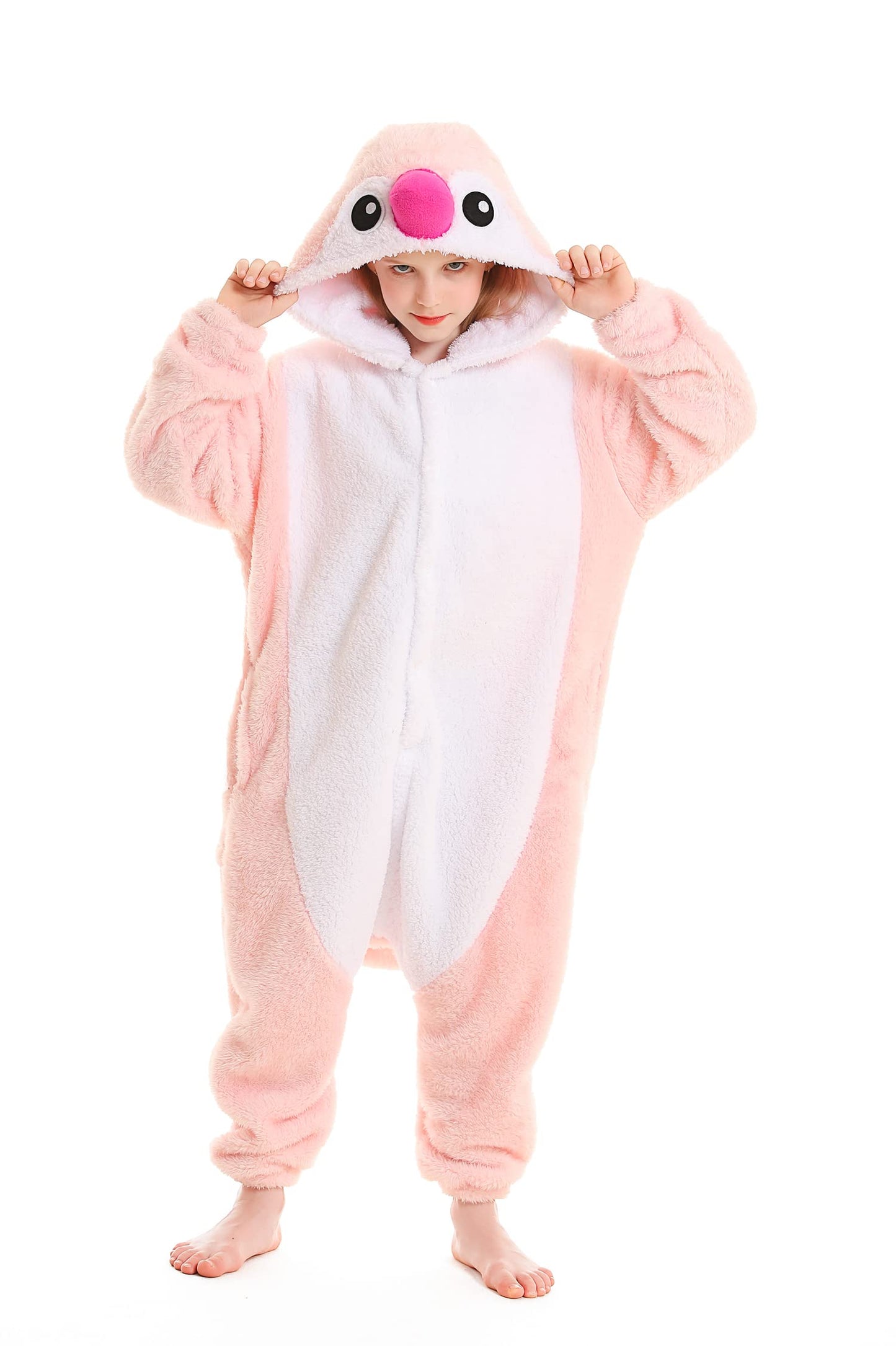 Atoz Onesie For Kids, Animal Pajamas Halloween Cosplay Costume For Girls Boys, Penguin 4-5T