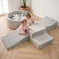 Hofish 5-Piece Foam Playset For Toddler Children, Playset Designed Easy To Clean Or Install, Children Indoor Active Climbing Cra