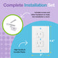 Self-Closing Electrical Wall Outlet Covers For Baby Proofing, Premium Plastic, Standard-Size Child Proof Outlet Cover, 4.6 X 3 I