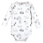 Hudson Baby Unisex Baby Cotton Long-Sleeve Bodysuits, Moosing Around, 3-6 Months