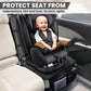 Runeti Car Seat Protector For Child And Baby Seats - 2 Pack Premium Fabic Waterproof & Non-Slip Backing Thick Padding With Mesh