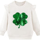 Akyzic Girls St Patricks Day Shirt Kids Long Sleeve Lucky Irish Sweatshirt Toddler Shamrock Paddy'S Day Clovers St Patrick'S Day