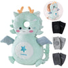Feidoog Baby Head Protector Cushion Backpack with 3 Knee Pads for Walking & Crawling,Blue Dragon