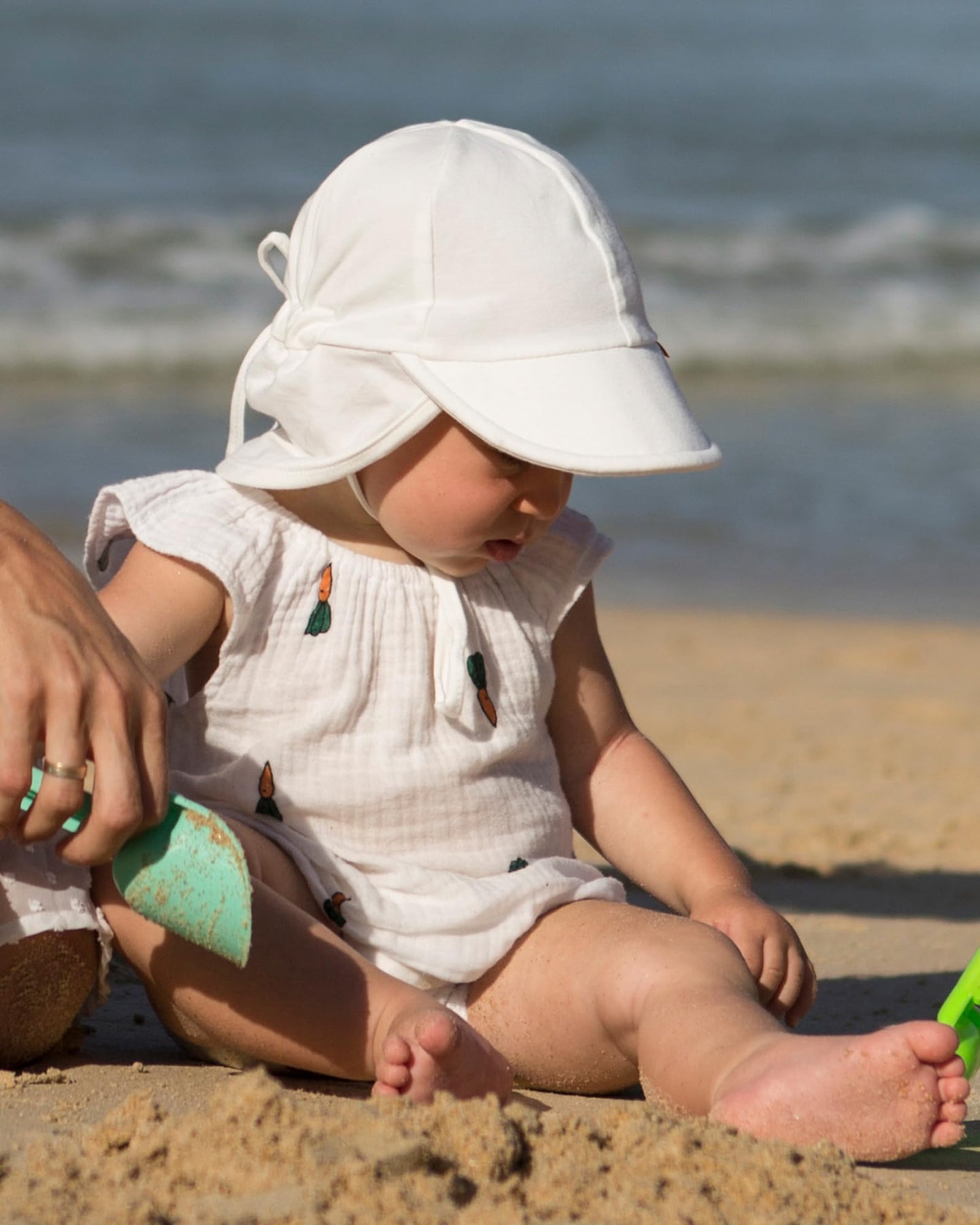 Furtalk Baby Sun Hat Upf 50+ Uv Ray Sun Protection Cotton Toddler Hats For Boys Girls