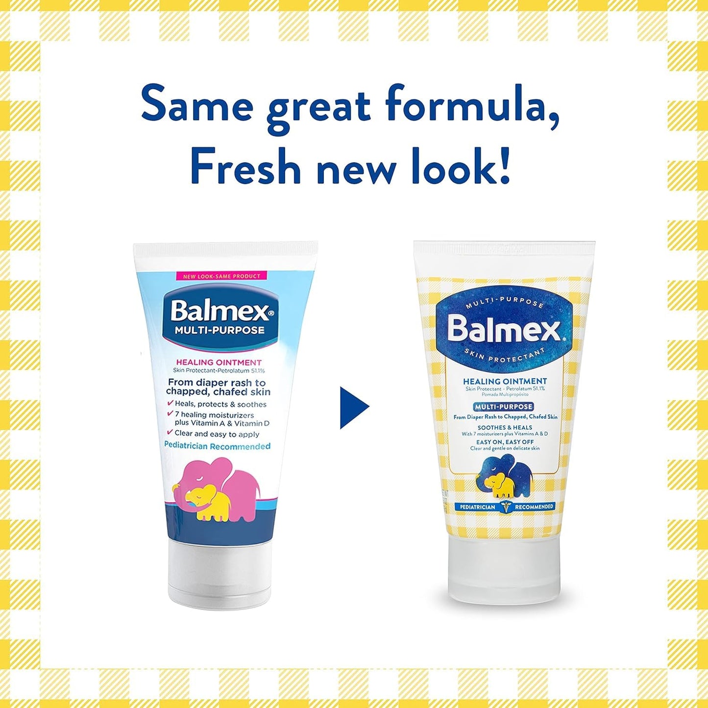 Balmex Multi-Purpose Healing Ointment & Skin Protectant for Diaper Rash and Chafing, with Petrolatum, 7 Moisturizers and Vitamin