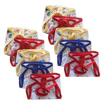 Tinchuk Newborn Baby Soft Hosiery Cotton Cloth Diaper Double Layer Nappies Multicolor (06 Months) (10 Piece)