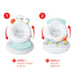 Skip Hop 2-In-1 Sit-Up Activity Baby Chair, Silver Lining Cloud