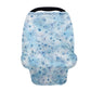 LedBack Baby Car Seat Cover for Babies, Blue Florals Car Seat Breastfeeding Cover for Boys Girls Breathable Baby Carseat Canopy