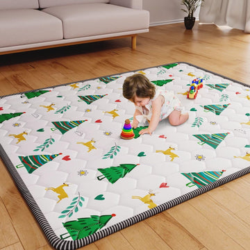 Baby Play Mat 50 X 50 Playpen Mat Thicken One-Piece Baby Crawling Mat Non-Slip Cushioned Baby Floor Play Mat Activity Playmats f