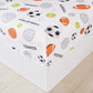 Urbonur 4-Piece Toddler Bedding Set - Ultra Soft Sports Series Basball Football Basketball Boys Toddler Comforter Set Navy - Inc