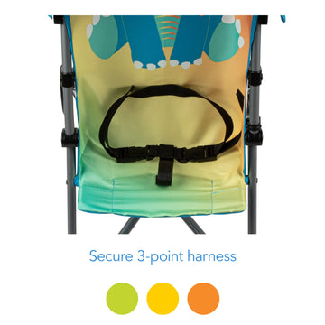 Cosco Character Umbrella Stroller, Easy To Store Anywhere With Its Compact Umbrella Fold, Stewie Stegosaurus