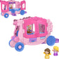 Fisher-Price Little People Toddler Toy Disney Princess Pull-Along Musical Carriage Playset with Figures for Pretend Play Kids Ag