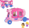 Fisher-Price Little People Toddler Toy Disney Princess Pull-Along Musical Carriage Playset with Figures for Pretend Play Kids Ag