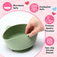 Domensi 2 Sets Kids Porcelain Bowls With Silicone Suction Sleeves Toddler Suction Bowls Baby Bowl Microwave Dishwasher Safe Cere