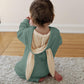 Agqt Baby Boys Bunny Costume 1St Easter Outfit Halloween Animal Costume One Piece Romper Rabbit Ear Bodysuits Hoodie Dark Green