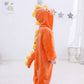 Lolanta Toddler Boy Girl Halloween Costumes Jumpsuit Dinosaur Soft Animal Bodysuit Rompers For Kids Birthday Gift (Orange, 2-3T)