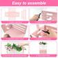 Wooden Baby Shower Crate Closet, Baby Storage Crate Hamper With Handle, Garland And 10 Clothes Hangers, Baby Shower Gifts Basket
