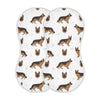 Yyzzh German Shepherd Dog Muslin Burp Cloths For Baby 2 Pack Soft 100% Cotton Baby Washcloths Bibs For Boy Girl