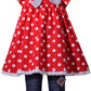 Bonnie Jean Baby Girls Red Polka Dot Flutter Sleeve 2 Pc Pant Outfit 12M