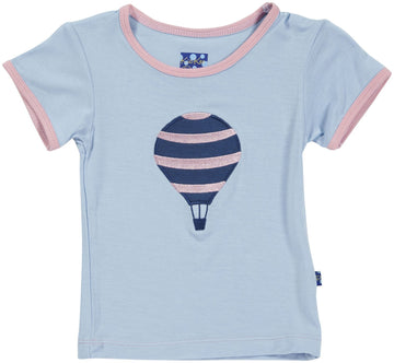 Kickee Pants Baby Girls' Applique Tee (Baby) - Balloon - Girl - 3-6 Months
