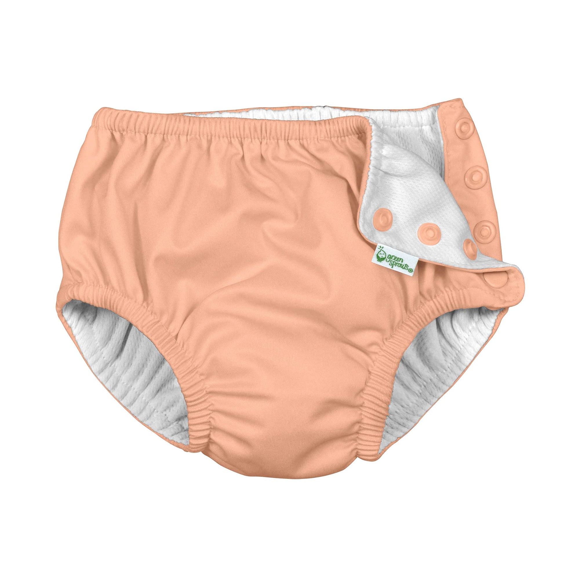 I Play Girls Reusable Absorbent Baby Swim Diapers Coral 3T