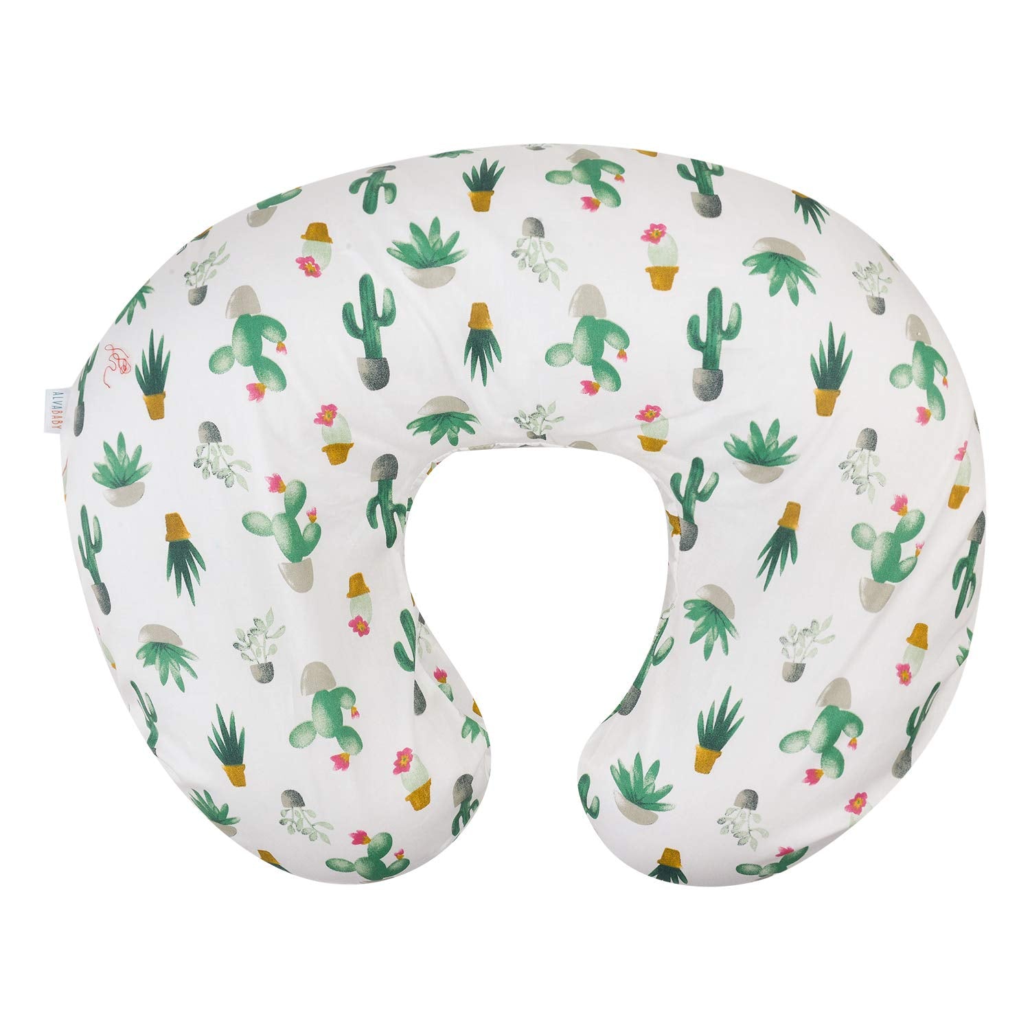 Alvababy Pillow Cover Soft And Comfortable For Breastfeeding Moms Soft Fabric Fits Snug On Infant Nursing Pillows To Mothers Whi