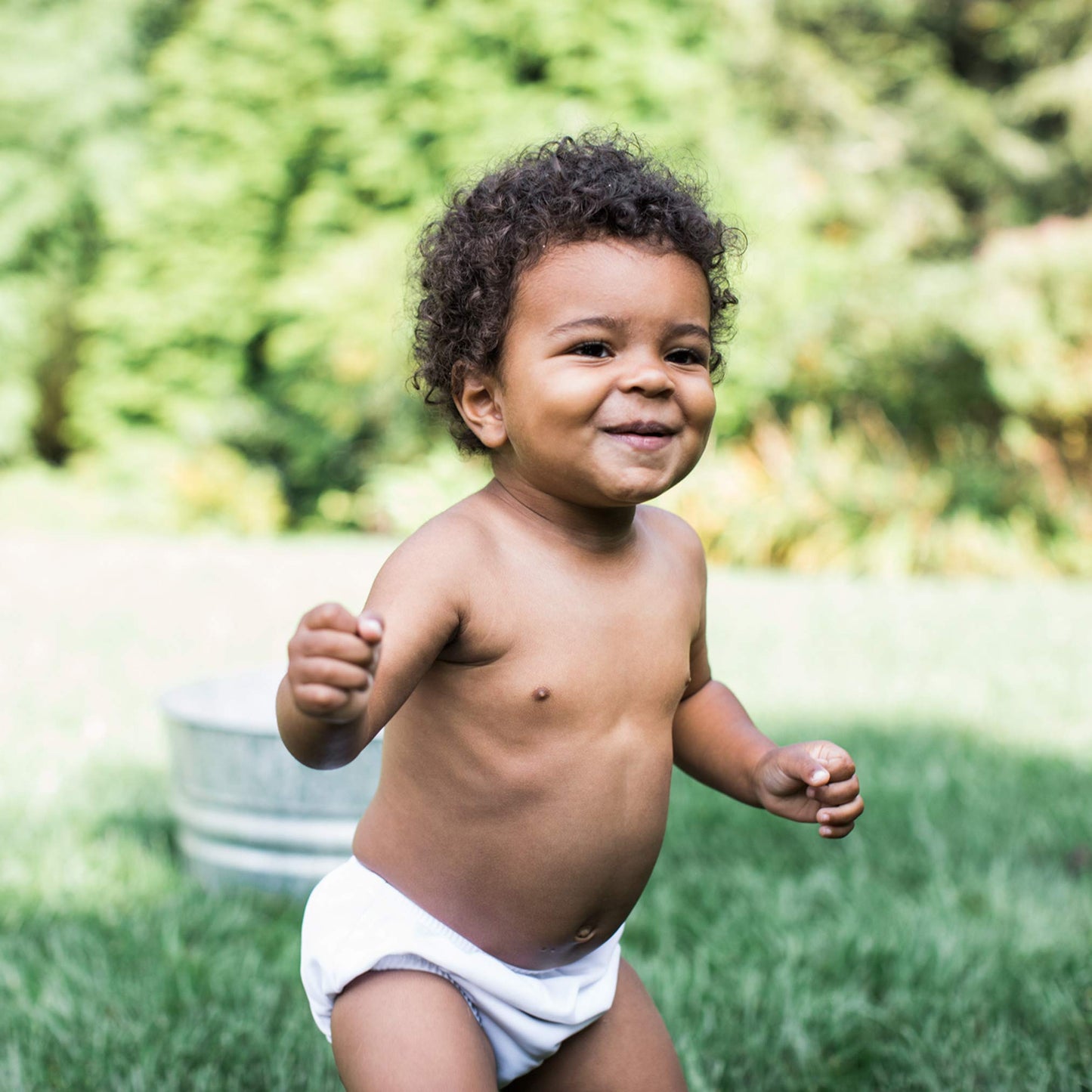 I Play. Baby Toddler Ultimate Reusable Snap Swim Diaper, New White, 2T-3T