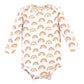 Hudson Baby Unisex Baby Cotton Long-Sleeve Bodysuits, Sunshine Rainbows 5-Pack, 6-9 Months