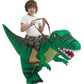 Tasanor Blow Up Raptor Costume,Inflatable Costumes For Kids,Inflatable Dinosaur Costume,Halloween Costumes For Girls/Boys (7-10Y