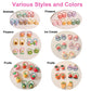 60Pcs Baby Hair Ties, Cute Cartoon Small Hair Ties For Toddlers Little Girls, Colorful Elastic Pony Tails Hair Bands 0.8Inch Dia