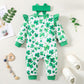 Doisbetthsay Valentines Day Baby Girl Outfit Long Sleeve Heart Print Romper Bodysuit Jumpsuit With Headband Baby Clothes (Shamro